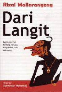 Image of Dari Langit : kumpulan esai tentang manusia, masyarakat, dan kekuasaan
