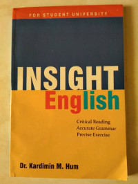 Image of Insight English: Critical Reading, Accurate Grammar, Precise Excercise